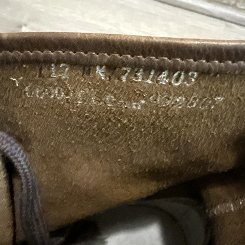 Vintage LL Bean Men's Brown Leather Waterproof Insulated Duck Boots Size 12